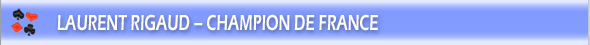 Bridge: Laurent Rigaud champion de france